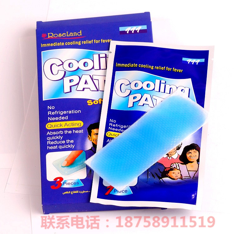 Physical cooling baby fever patch, cooling patch for fever reduction, universal for adults, family photo for fever reduction Specification drawing