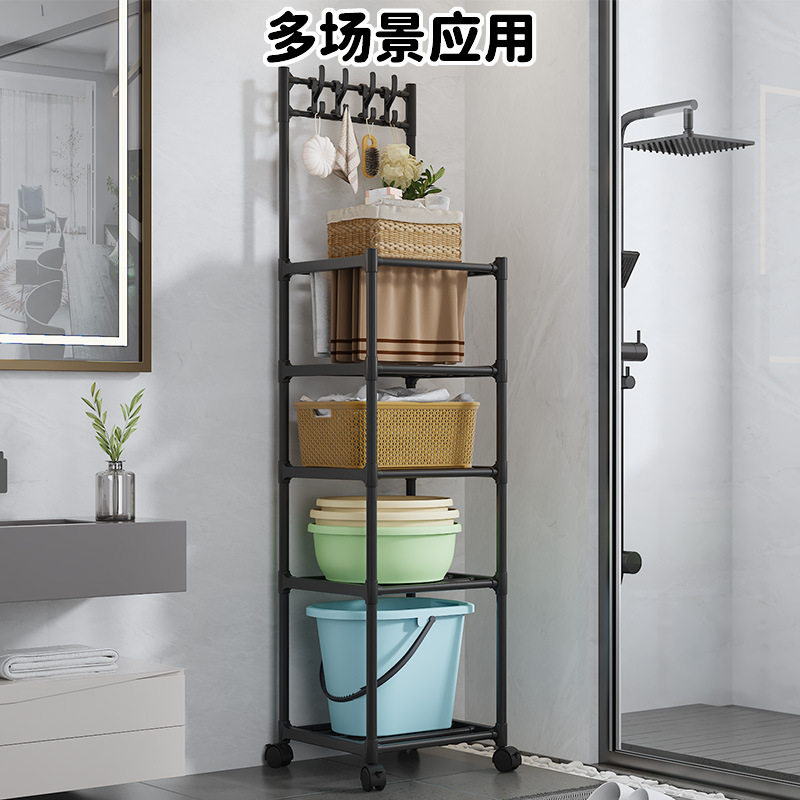 Kitchen storage rack, microwave oven, pot rack, household floor-standing multi-functional storage rack, multi-layer storage rack
