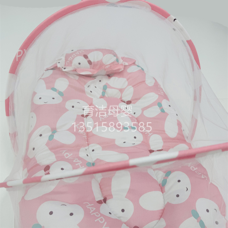 Baby mosquito net cover, no installation required, foldable baby mosquito repellent bed, yurt for children, newborn baby with a bottom to prevent falls details Picture