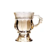 Glass cup, creative coffee cup, retro handle special drink cup, transparent glass coffee cup, popular Instagram flower tea cup Application Scenario