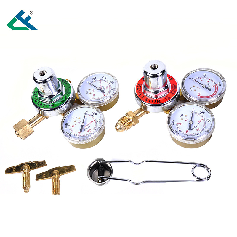 Welding and cutting set, multi-purpose welding oxygen meter, acetylene meter, welding kit, American standard welding tool set for export Specification image