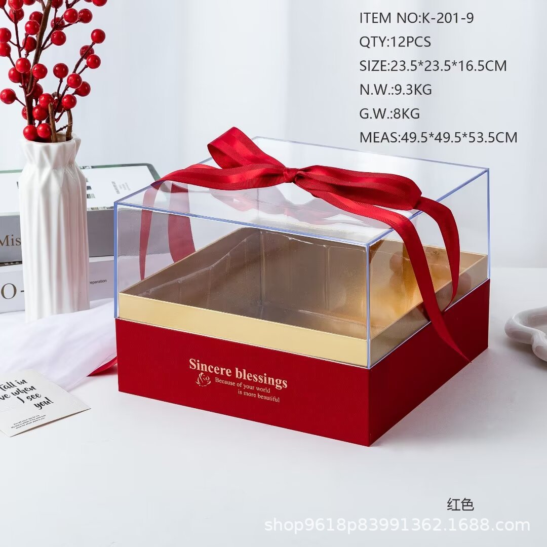 Square acrylic gift boxes, wedding candies, souvenirs, gifts, return gifts, whole piece wholesale gifts Specification image