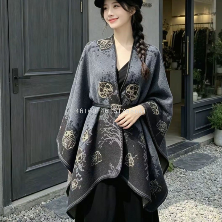 Photography wonder, travel ethnic style shawl, cross-border e-commerce live streaming, winter warm scarf wholesale supply chain supply Item Picture