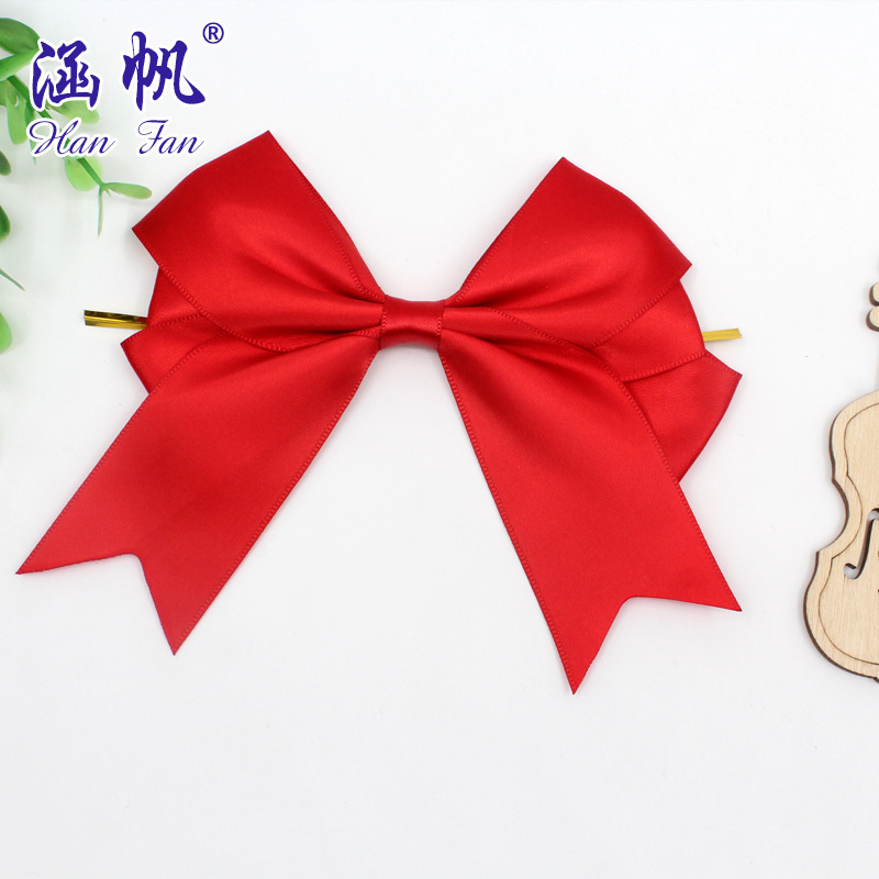 Customized hand-tied bows in multiple colors and sizes, suitable for wedding cake decoration and binding strap manufacturers Specification image