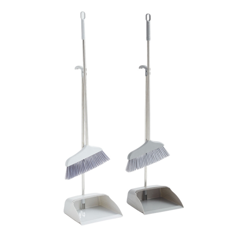 The manufacturer has soft-bristled brooms in stock that do not stick to hair, denser bristles, dustpans, brooms, and garbage shovels Specification image