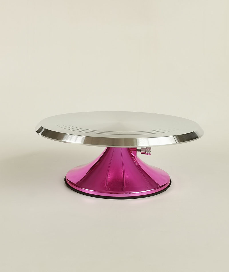 [厂家直销]塑料底座铝合金面蛋糕转台 裱花转台 烘焙工具  [M款]产品图