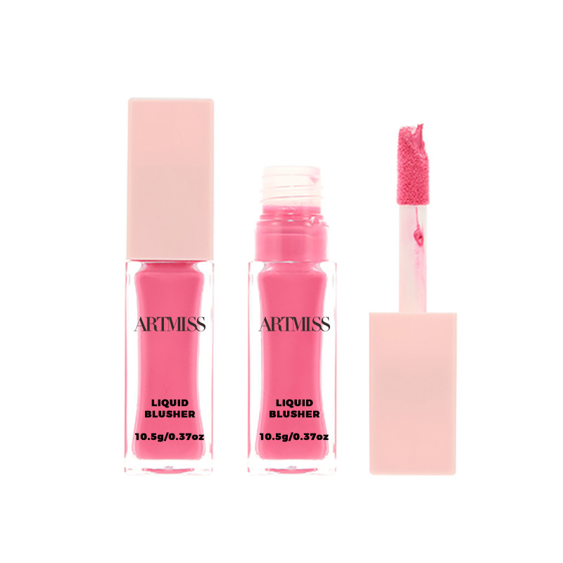 Atomic Kitten Two-color gradient Blush naturally brightens the purple-blue effect contour modification effect Application Scenario