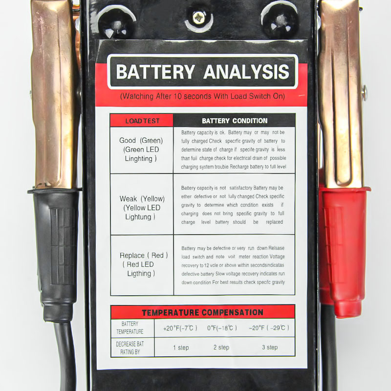 Electric vehicle battery testing instrument, battery capacity check table, discharge test and measuring instrument Specification image