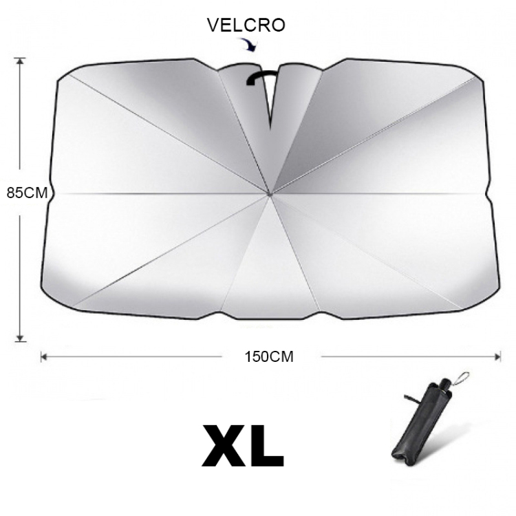 Automobile supplies wholesale trade, car sun umbrellas, summer car front sunshades, windshields, sun protection umbrellas, heat insulation, retractable and folding car umbrellas Application Scenario