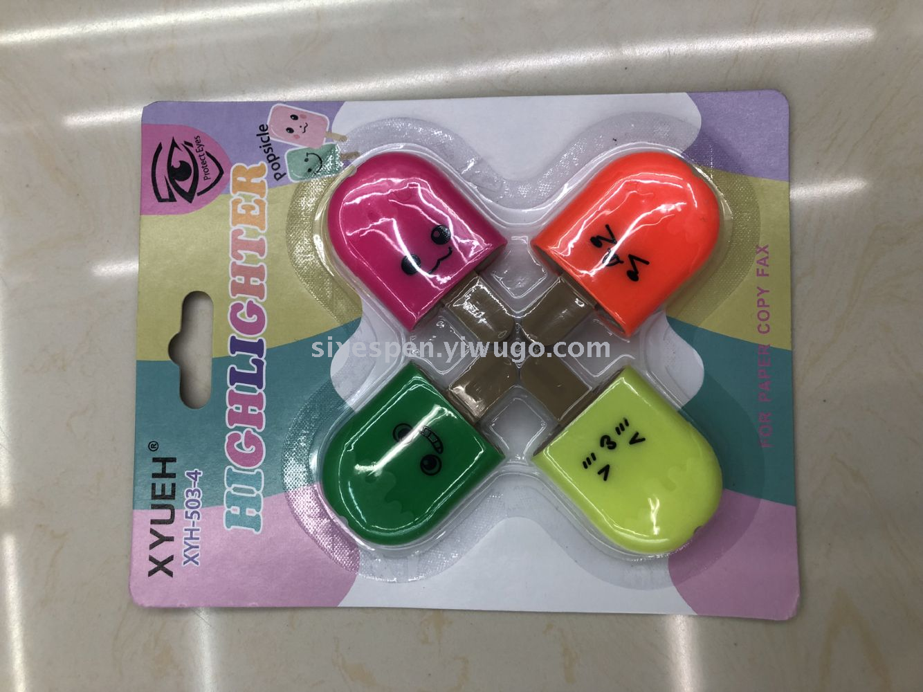 Ice cream highlighter macaron-colored highlighter set, special for supermarkets