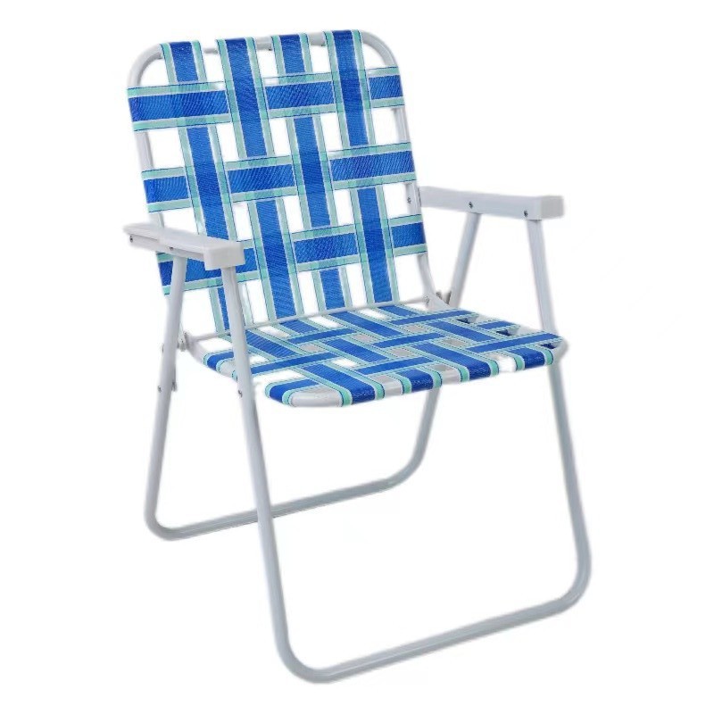 Al aire libre multifunción portátil espalda silla de playa al aire libre silla de camping portátil plegable silla tejida fábrica al por mayor Specification image