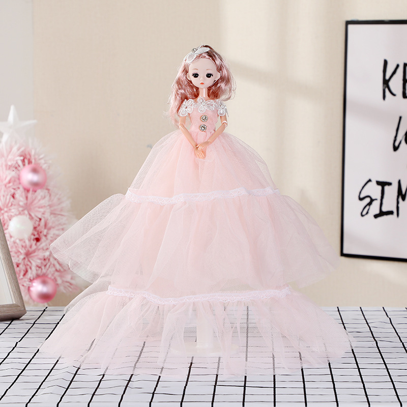 Factory in stock 55cm芭芘娃娃 festival gifts, barbie dolls, butterfly hair accessories, girls' toys, temple fair hot sale details Picture