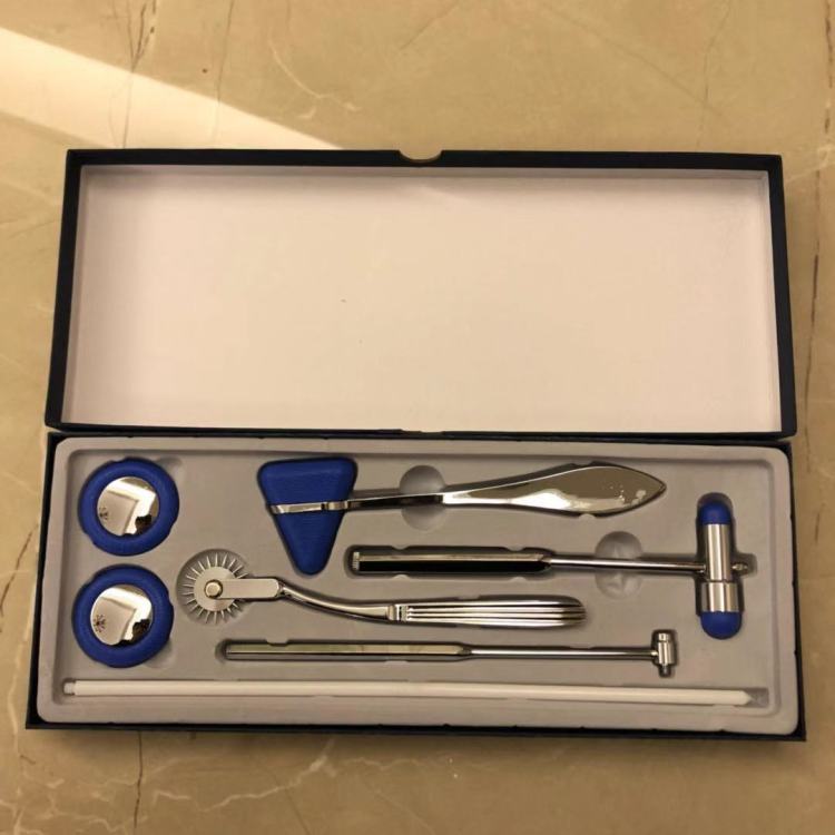 5-piece set of percussion hammer, medical percussion hammer, percussion hammer set, stainless steel nerve hammer, diagnostic hammer gift box packaging full figure