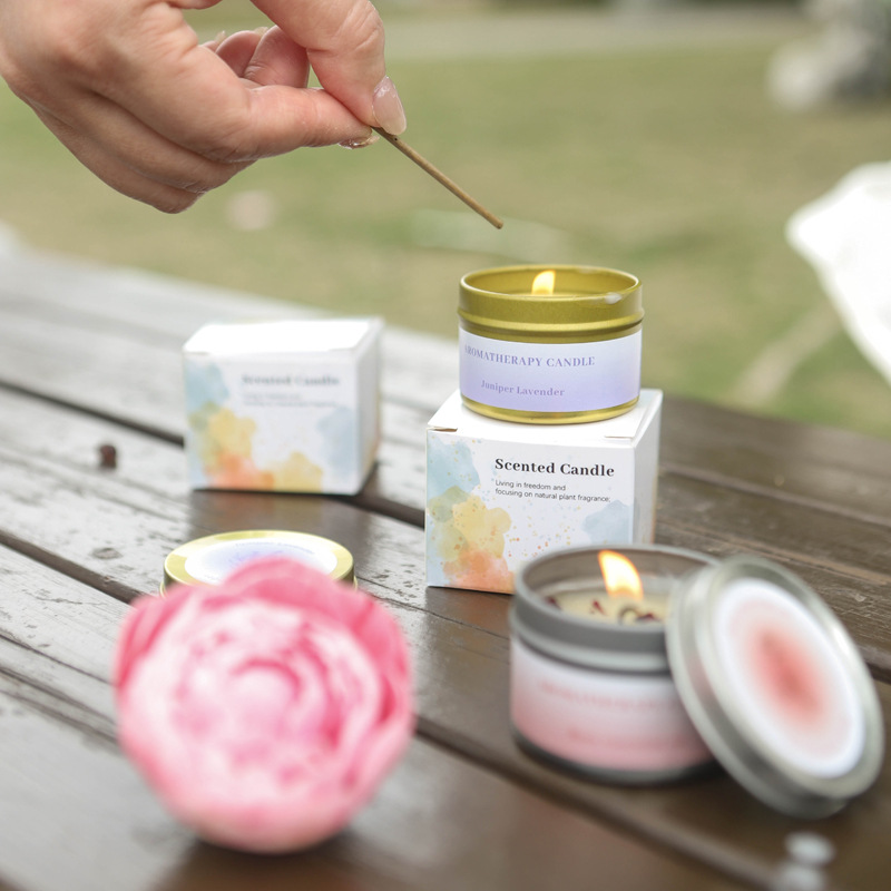 Cross-border soy wax dried flower scented candle? Wedding souvenirs, birthday gifts, floral fragrances, scented candles details Picture
