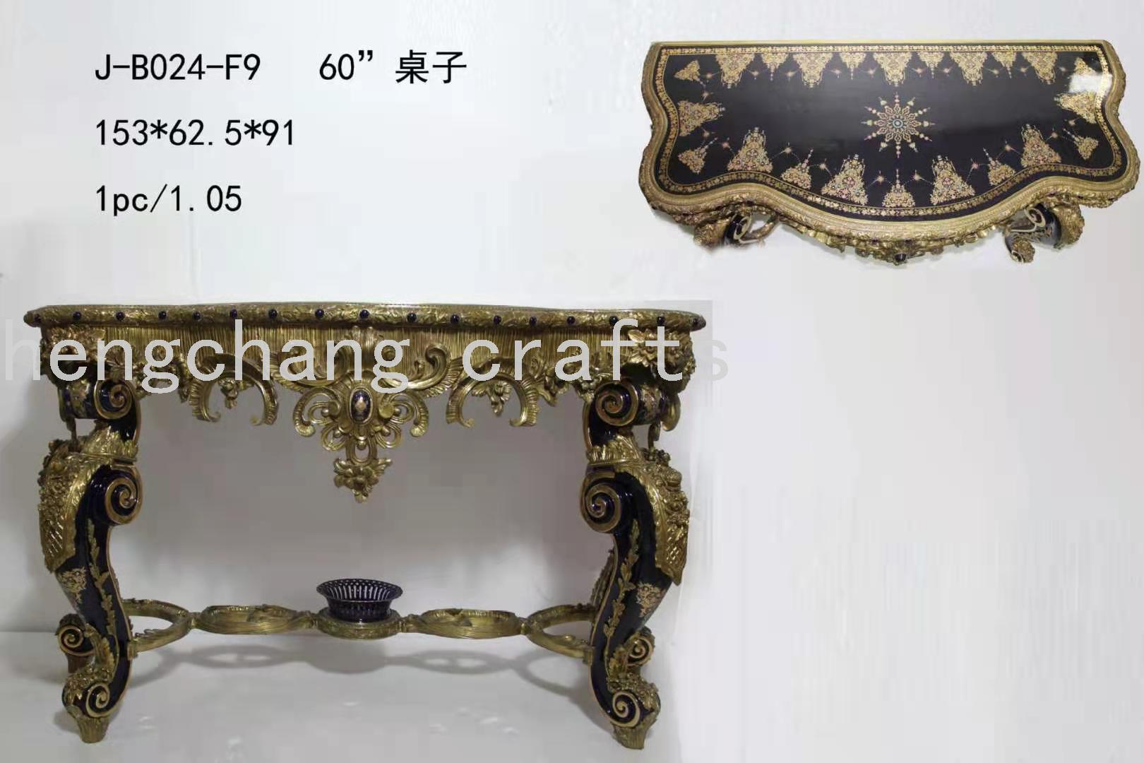 法式陶瓷镶铜玄关桌玄关柜欧式堂柜隔断柜复古客厅细节图