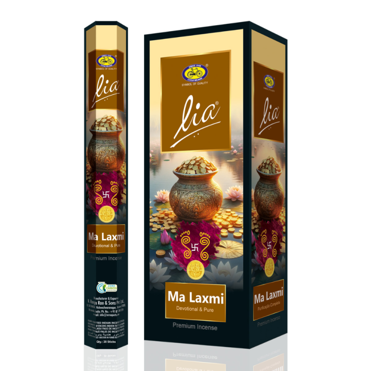 Imported Indian incense tower incense yoga incense, natural herbal plant ingredients Ma Laxmi Hexa. full figure