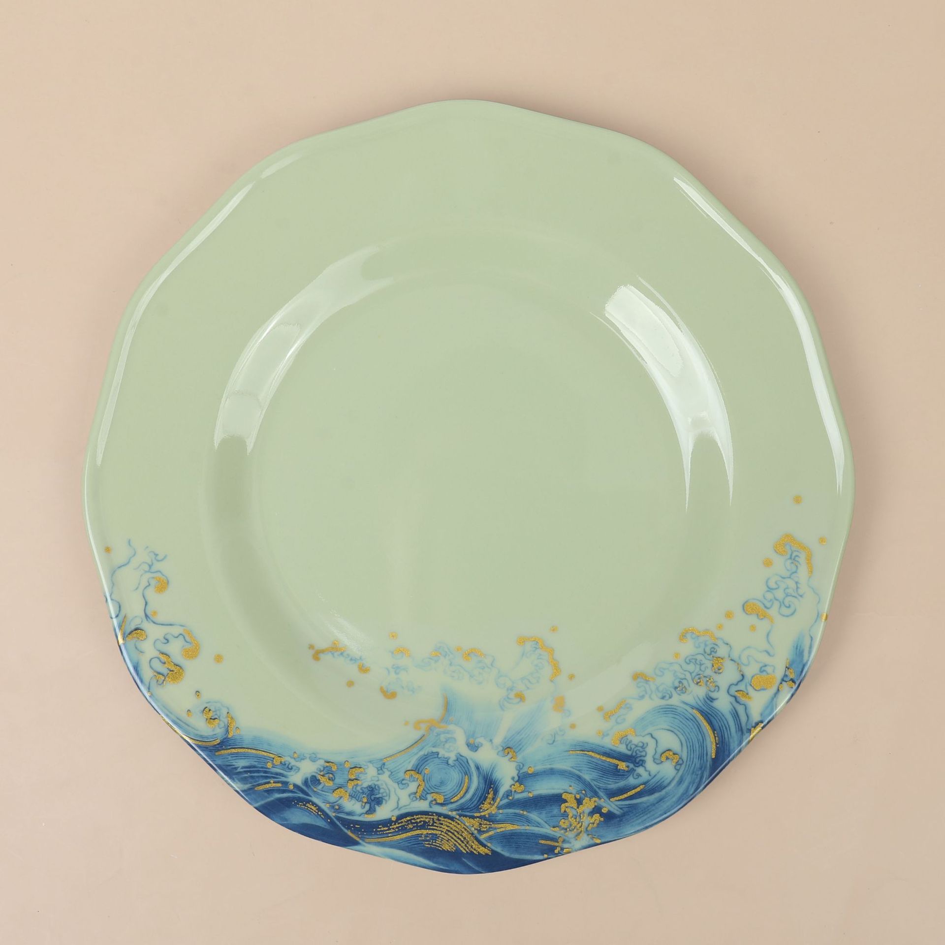 Direct sales from the manufacturer of melamine tableware, melamine spoon pads, imitation porcelain plastic spoon holders and white printed spoon pads for foreign trade export Specification drawing