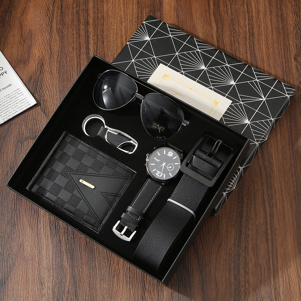 Amazon men's business gift set offers customers Christmas gift sets, souvenirs, sunglasses, belts and watches Item Picture