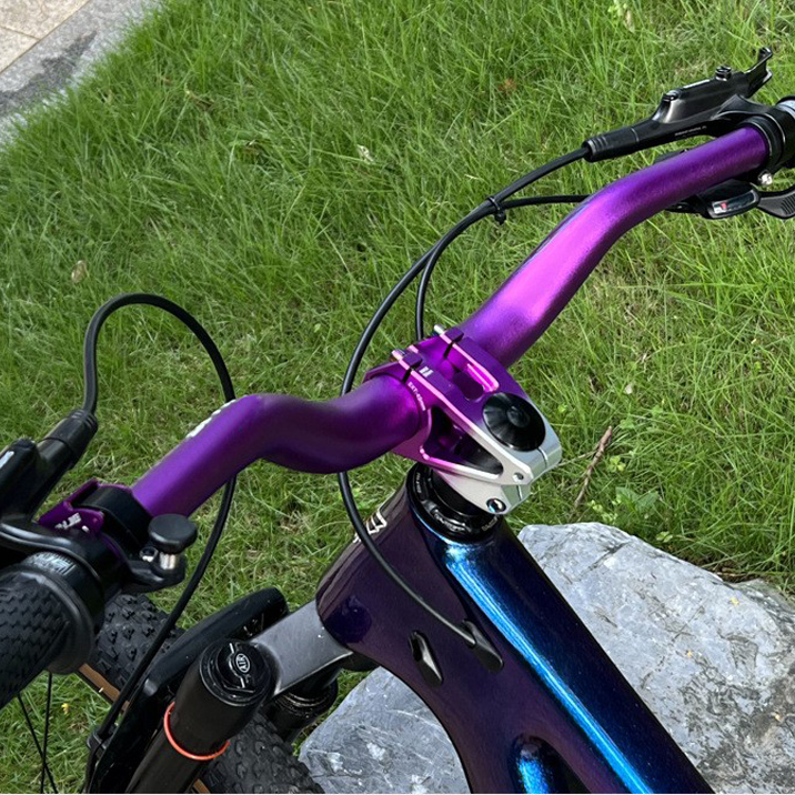 240518-35 Color-changing handlebars, mountain bike handlebars, bicycle crossbar, downhill, off-road, aluminum handlebars Item Picture