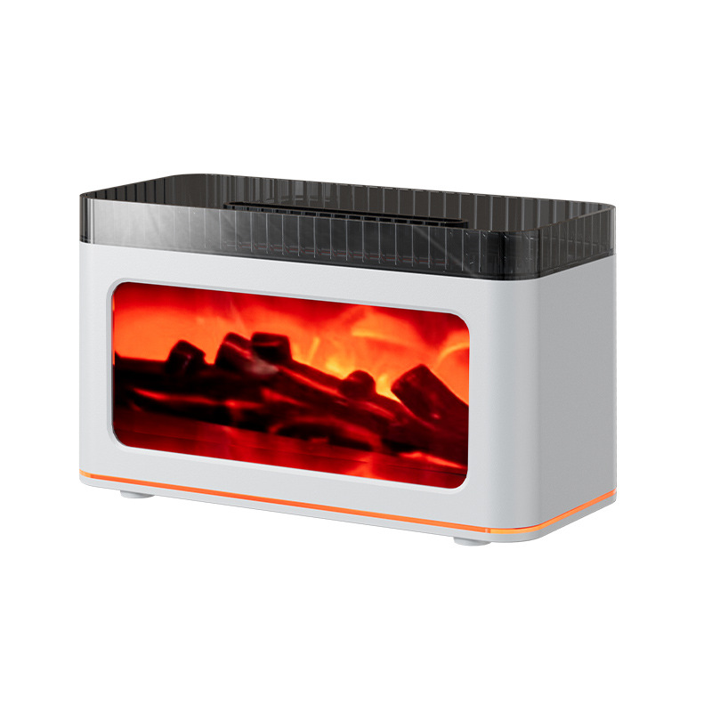 New 5V mini aroma diffuser, elk fireplace, charcoal fire, multi-color pattern flame, silent ambient light, aroma diffuser and humidifier Item Picture