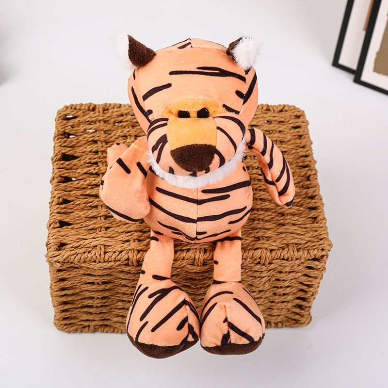Wholesale of forest animal plush toys, elephant, monkey, tiger, lion and giraffe figurines, children's gift items Specification image