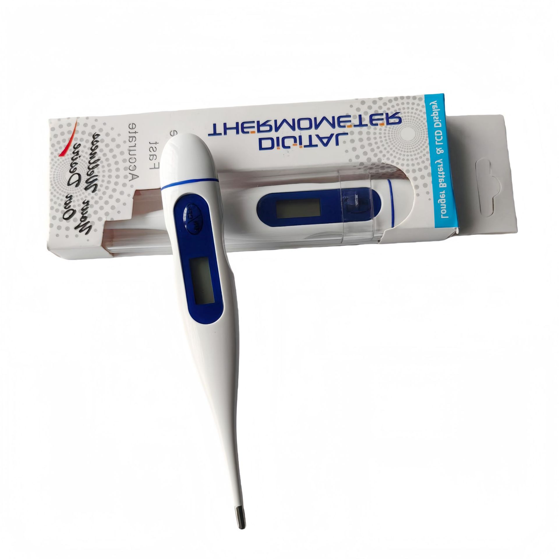 English packaging electronic thermometers, household hard-head thermometers for export details Picture