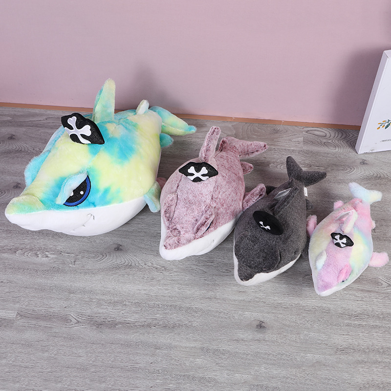 海洋馆礼品海盗鲨鱼 海洋世界公仔玩偶毛绒玩具定制 儿童安抚玩具