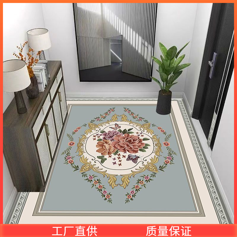 可擦PVC免洗入户门地垫大理石纹客厅进门口垫玄关脚垫可裁剪直销