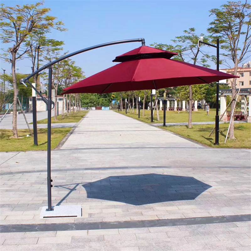 مظلات شمسية كبيرة في الخارج مظلات شمسية كبيرة، شرفة تجارية لمظلة موزة رومانية Specification image