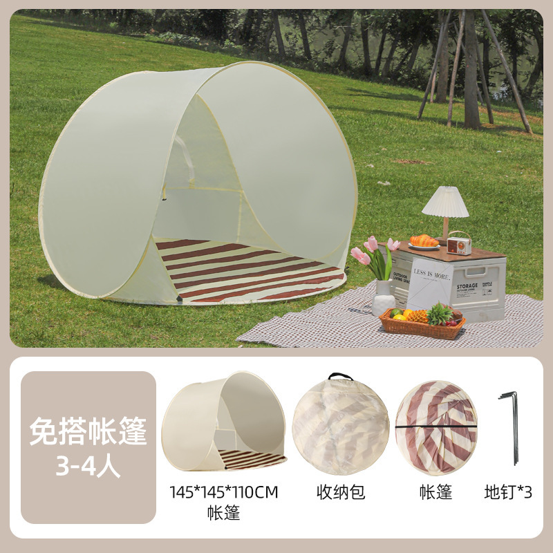 Wholesale of children's outdoor tents, cross-border lightweight and portable one-click folding toy house small tents, baby beach tents Item Picture