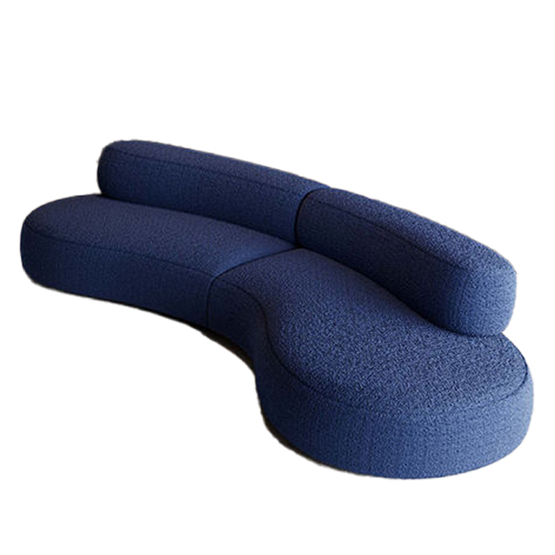 Factory-customized vacuum compressed irregular-shaped sofa, designed by Nordic designers, arc-shaped and simple living room, multi-person combination Application Scenario