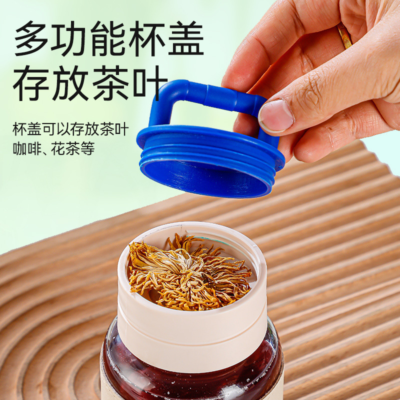Glass cup gift Internet celebrity Chubby cup, milk shake cup, handle glass water cup, cross-border gift cup, coffee cup, creative design wholesale details Picture
