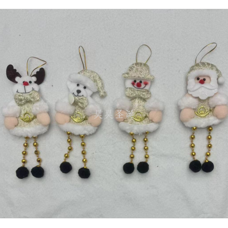 Christmas decorations, small pendants, Santa Claus pendants, snowman, reindeer, five-pointed star, heart-shaped small pendants details Picture