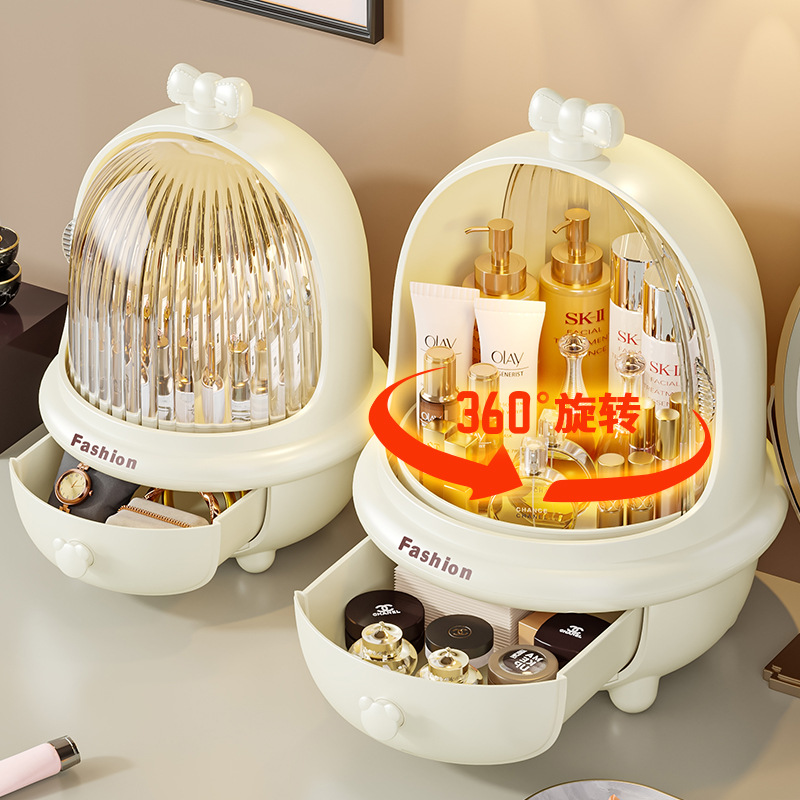 收纳盒/收纳/化妆品收纳盒/桌面收纳盒/旋转收纳产品图