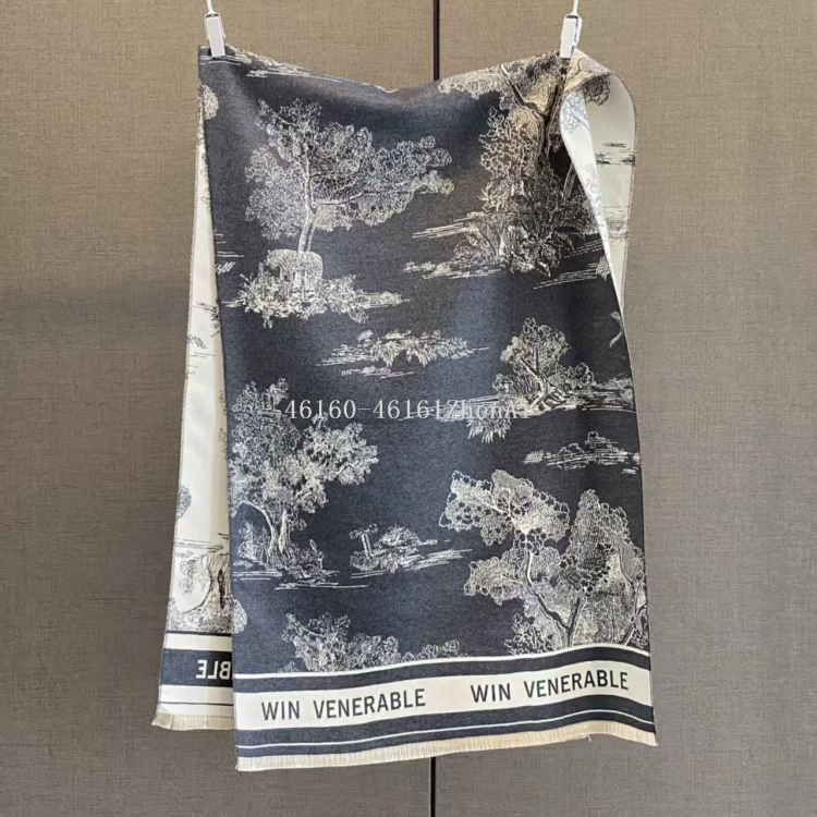 New cross-border wholesale scarves, e-commerce live streaming, high-speed jacquard series ink-wash painting supply chain supply