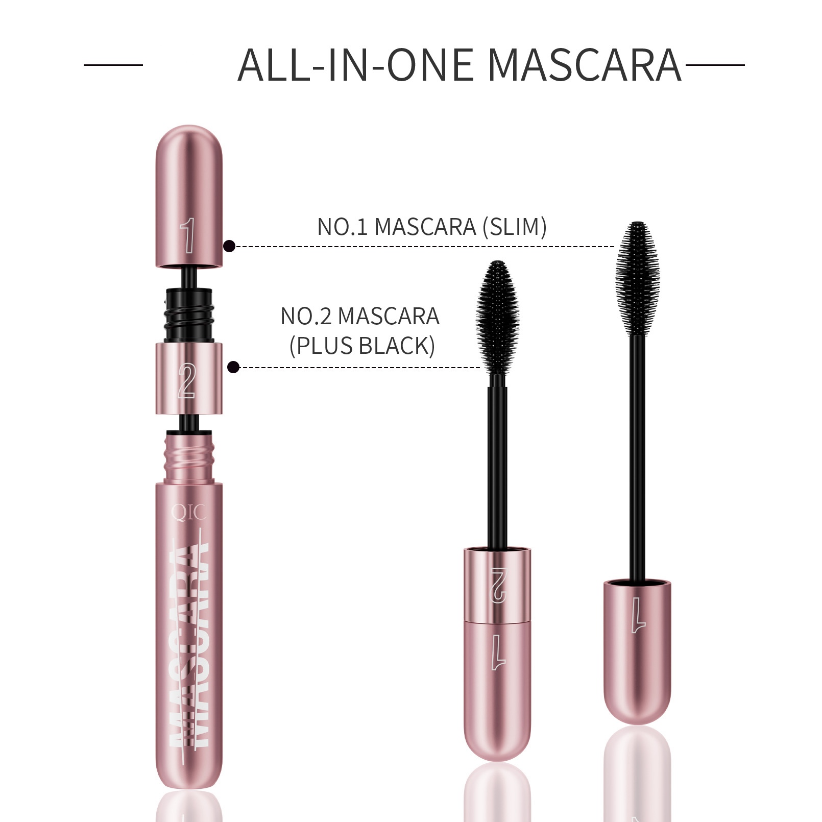 Doble efecto anti-aceite anti-sudor no mancha ni elimina mascara pestañas largas rizadas y densas Application Scenario