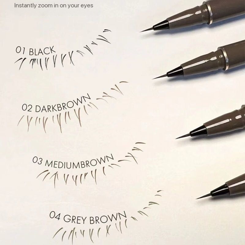 Magnetic mineral liquid eyeliner pen, self-owned brand glitter gel, natural matte eyelash enhancer, black, waterproof details Picture