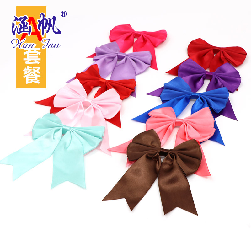 Hand-tied ribbon, bow, ribbon manufacturer wholesale Yiwu craft gift packaging, wedding candy boxes, bow accessories