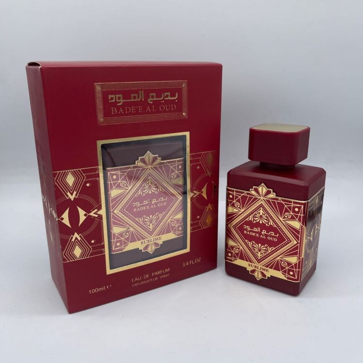 Crossover Lattafa BADE'E AL OUD SUBLIME perfume para hombre y mujer 100ml Medio Oriente dubai perfume denso details Picture