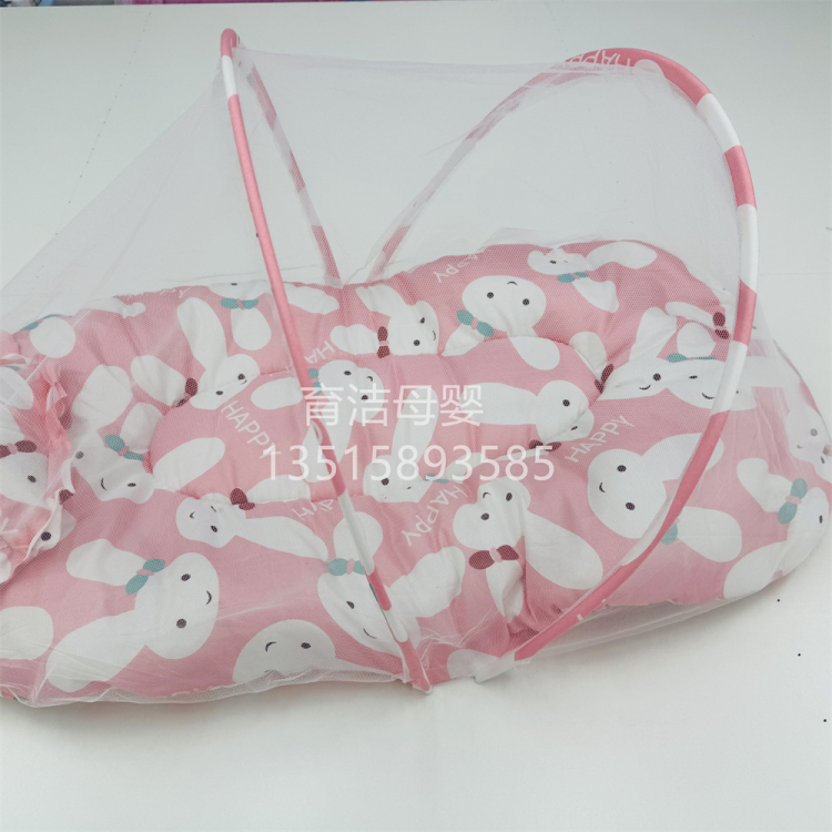 Baby mosquito net cover, no installation required, foldable baby mosquito repellent bed, yurt for children, newborn baby with a bottom to prevent falls Specification image