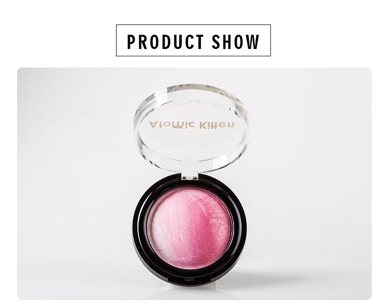 OEM wholesale blush single makeup glitter blush packaging, with blush vegetarian cosmetic custom logo Specification image