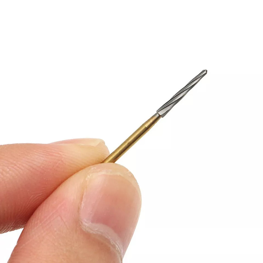 Tooth extraction lathe needle 28mm dental tungsten steel lathe needle high-speed lathe needle impacted tooth lathe needle tungsten steel ball drill dental tool Specification drawing