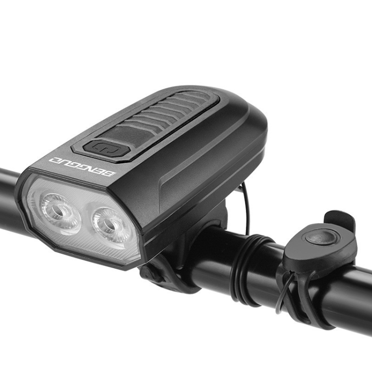 BG-7592 Horn Light USB Charging Bicycle horn Headlight Electronic Bell Bicycle Headlight flashlight Specification image