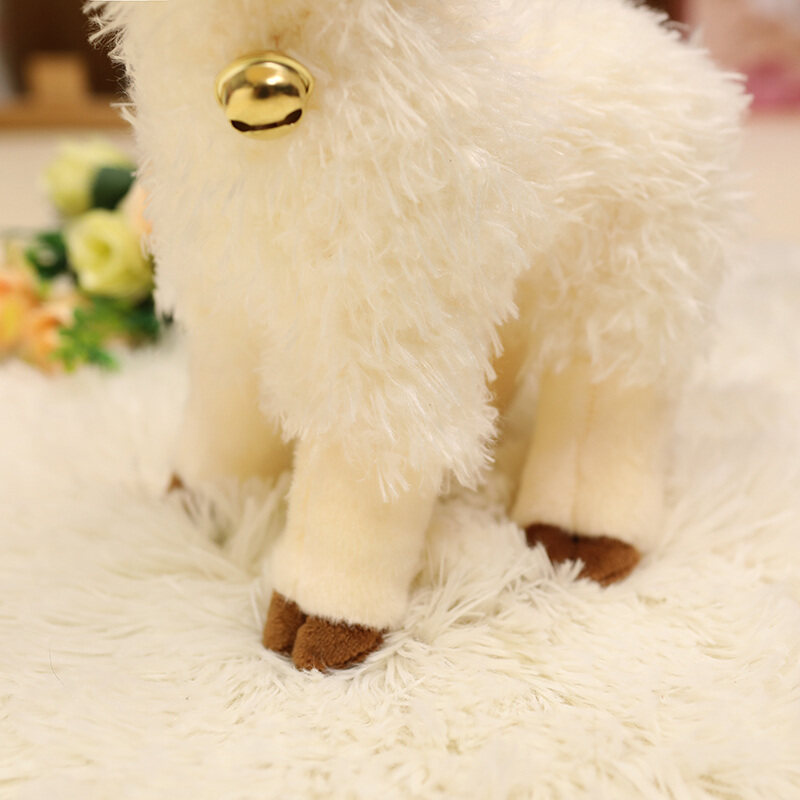 Cross-border foreign trade Nordic cute bell little sheep figurines, children's dolls, plush toys details Picture
