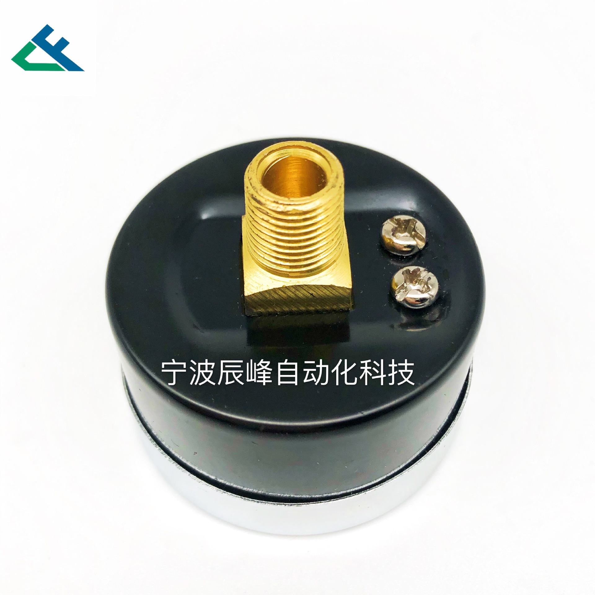 Y40MM轴向黑电泳气压表 150PSI 1MPA空压机气动工具用压力表