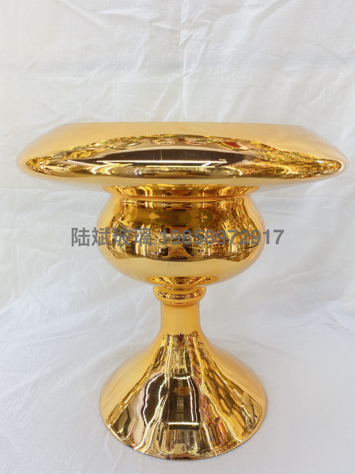 北欧金色电镀烛台欧式轻奢金属工艺品