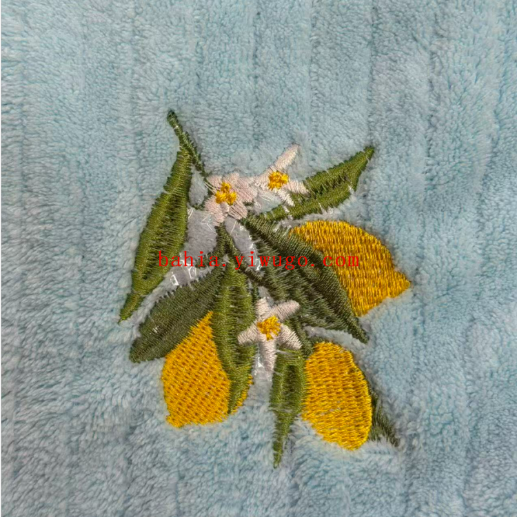 35*70cm rayas toallas de limpieza toallas de limón bordado sala de estar dormitorio salón de té toallas de limpieza absorbentes Item Picture