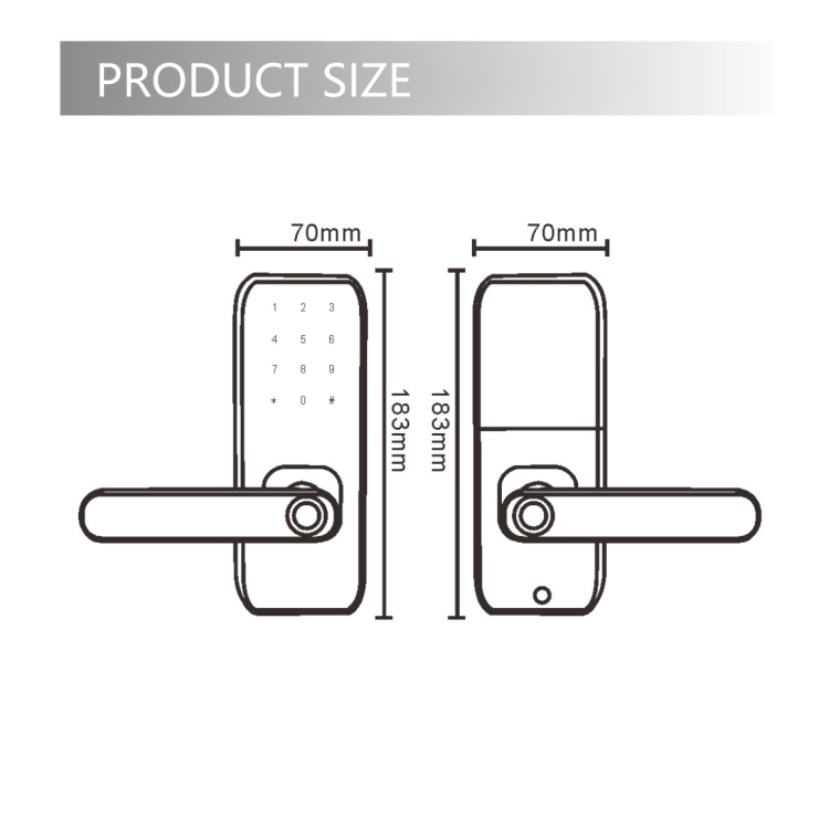 Tuya Tongtong smart Lock, fingerprint lock, household aluminum alloy house door lock, Wooden door lock, remote fingerprint password lock Application Scenario