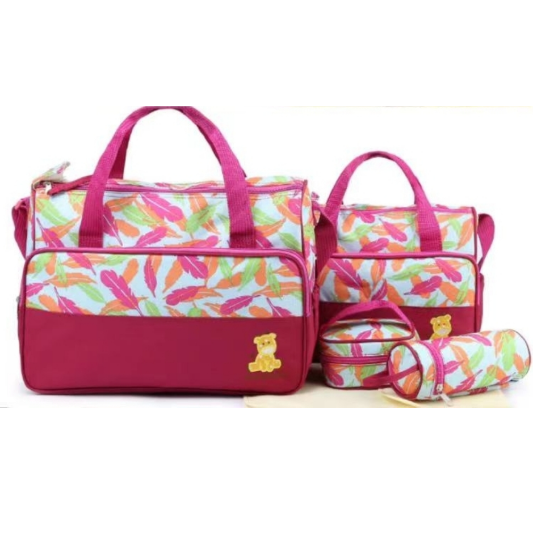 妈咪包大容量背包新款外出双肩背包妈咪母婴包保温奶瓶妈妈包白底实物图