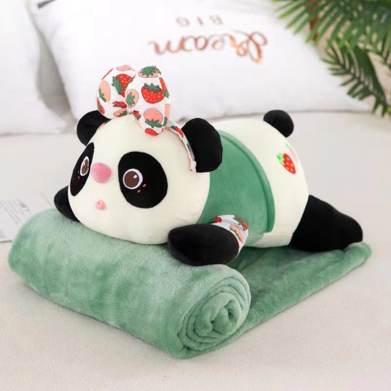 Wholesale Panda children's plush toys, animal throw pillows, two-in-one office throw pillows, midday rest home throw pillows Application Scenario